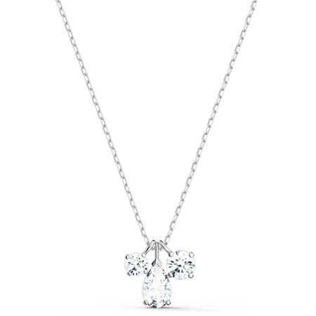 pendente attract cluster bianco placcato rodio