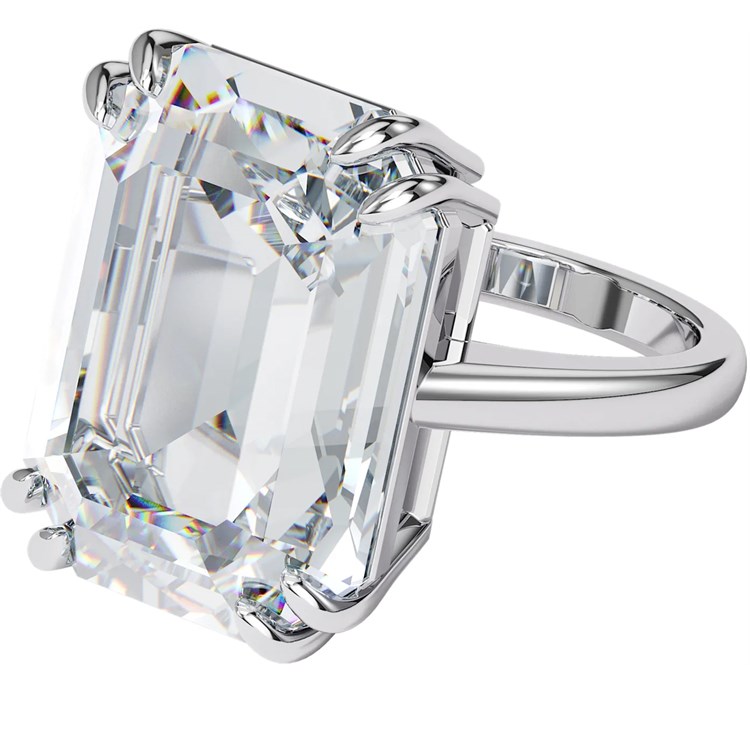 Anello Mesmera Cocktail Bianco Placcato Rodio