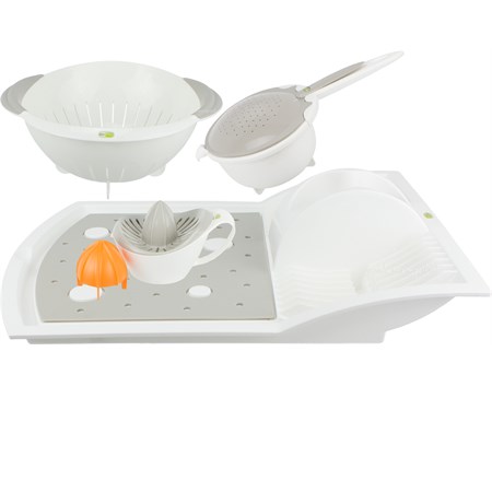 set indispensabili cucina grigio