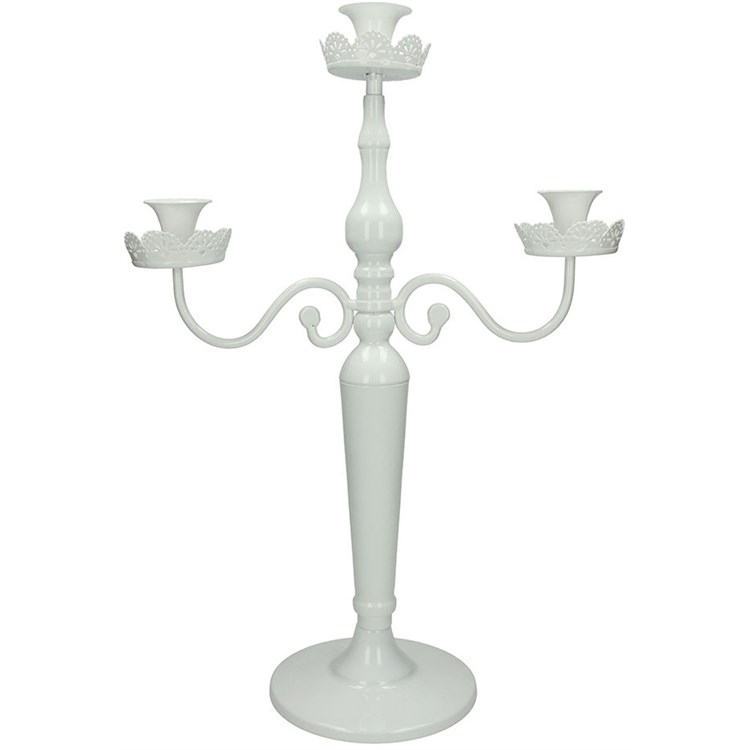 Candeliere a 3 Fiamme Bianco