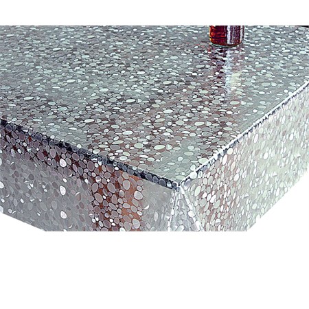 tovaglia al metro eco cristal glass sassi