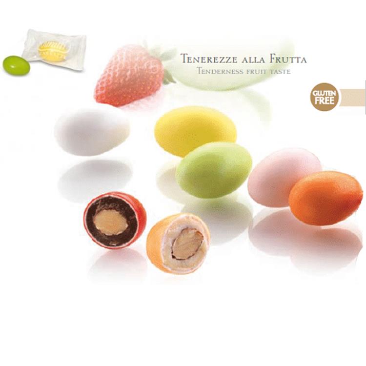 Set 5 Confetti Sfusi Incartati Singolarmente Tenerezze Alla Frutta 