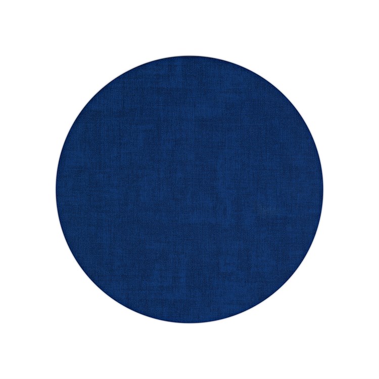 Tovaglietta Tonda Double Face Fabric Blu Navy