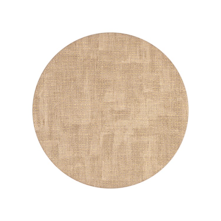 Tovaglietta Tonda Double Face Fabric Oro