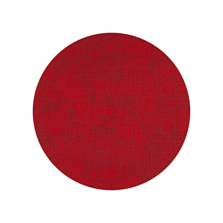 Tovaglietta Tonda Double Face Fabric Rosso