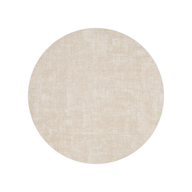 Tovaglietta Tonda Double Face Fabric Bianco Latte