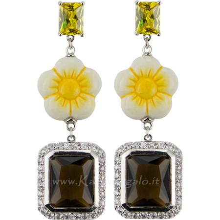 orecchini crystal fiore thun