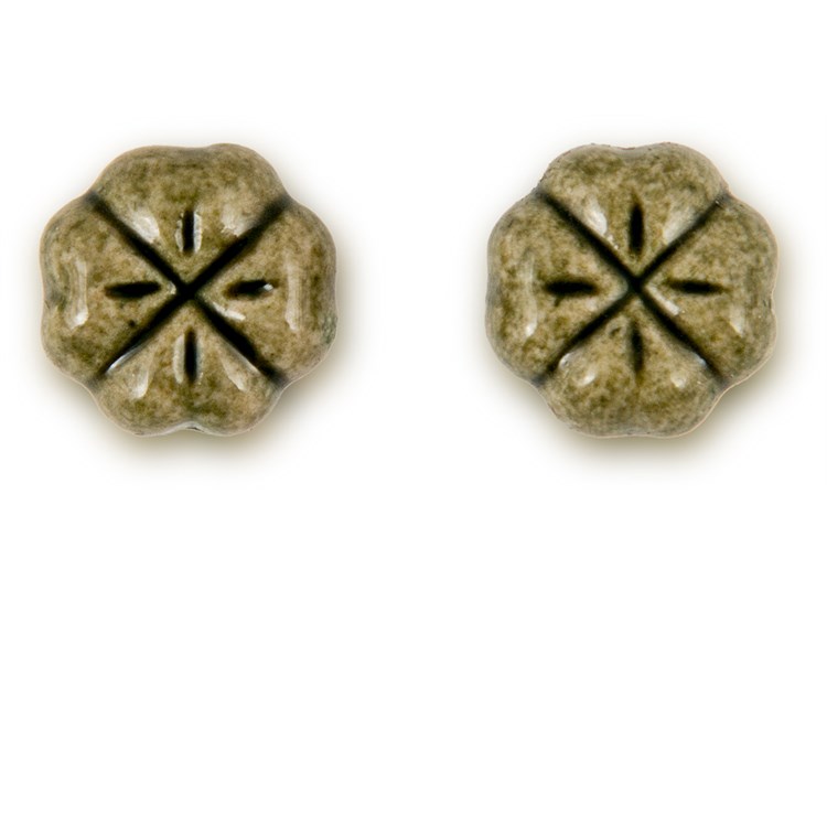 Orecchini quadrifoglio verde