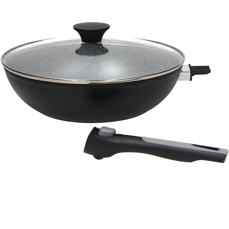 Wok Con Coperchio Cm 28 Space Saving