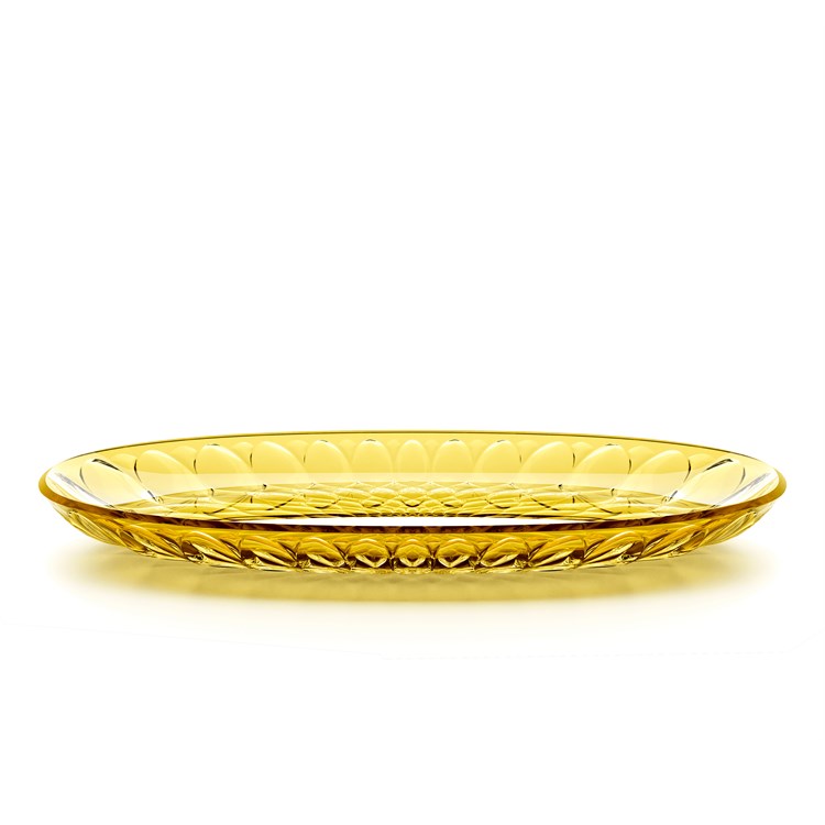 Vassoio Ovale Piccolo Vanity Giallo Zafferano