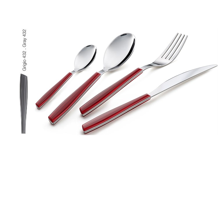 Servizio 24 pezzi Wave Grigio