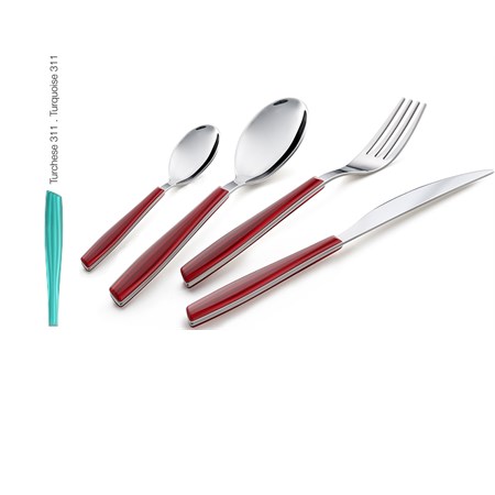 servizio 24 pezzi wave turchese