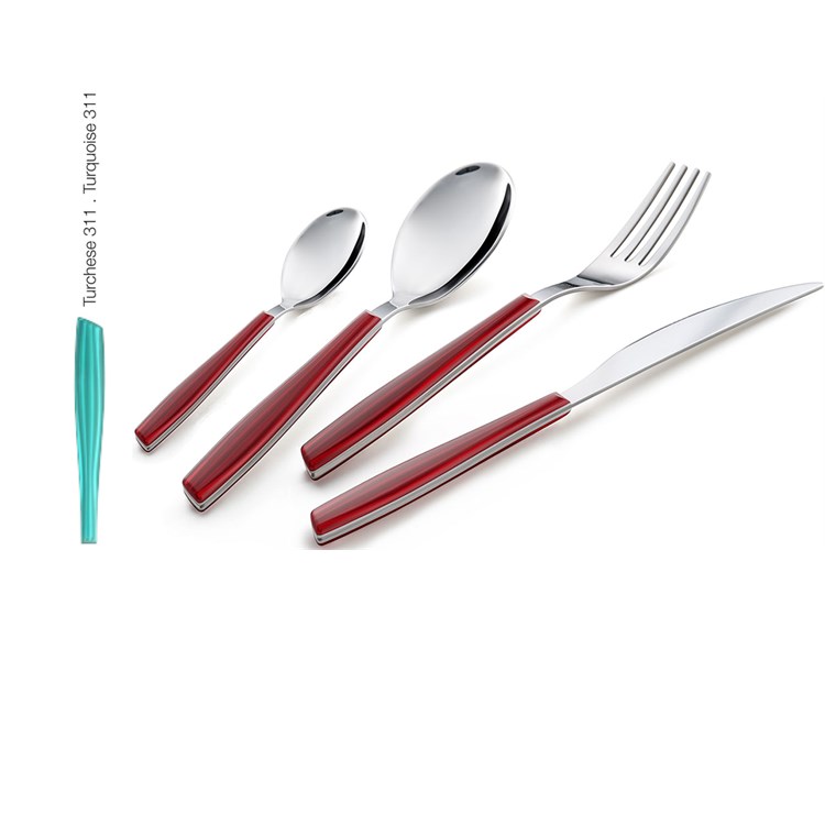 Servizio 24 pezzi Wave Turchese