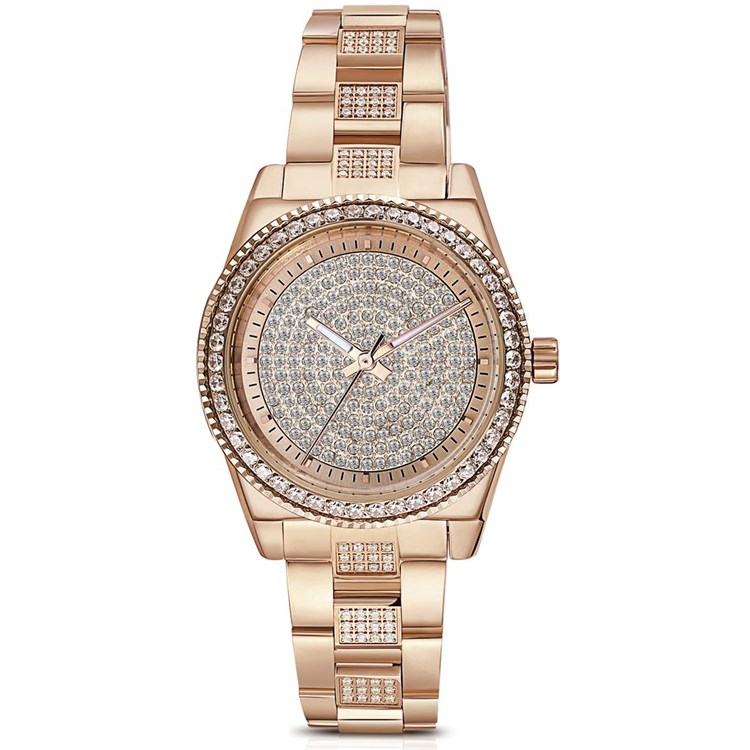 Orologio Deco' In Acciaio E Pvd Oro Rosa