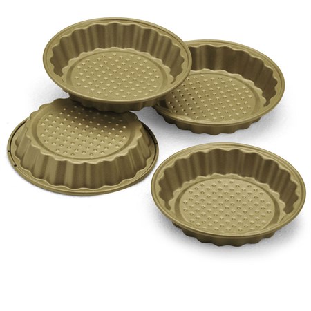 set 4 stampi crostata 10 cm bialetti