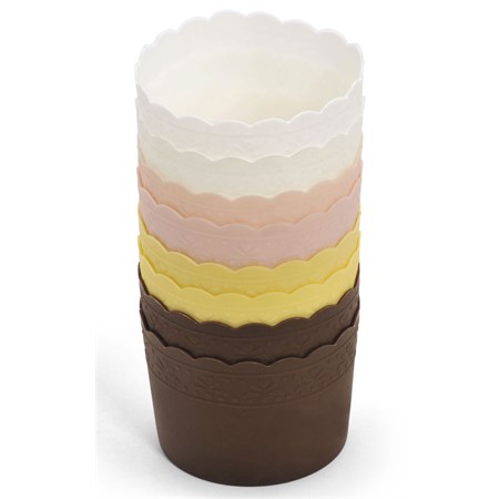 set 8 pirottini bicchiere in silicone multicolor bialetti