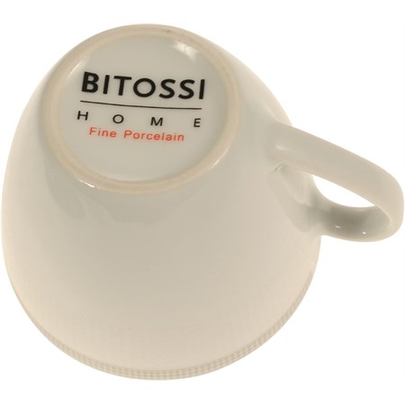 Set 2 tazze da thè cappuccino con piattini Bitossi Silver in Tavola