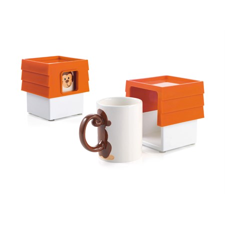 Mug Pet Family Monkey in Tavola