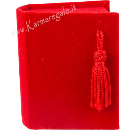 Libro Laurea Portaconfetti Rosso in Boutique