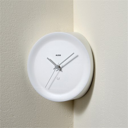 Ora In Orologio Bianco da parete ad angolo in Casa