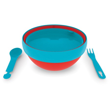 Salad Lunch Box Refrigerata Rosso e Azzurro in Casa