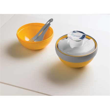 Salad Lunch Box Refrigerata Giallo e Grigio in Casa