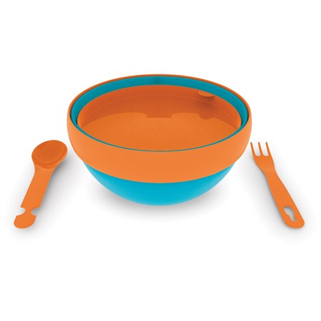 Salad Lunch Box Refrigerata Azzurro e Arancio in Casa