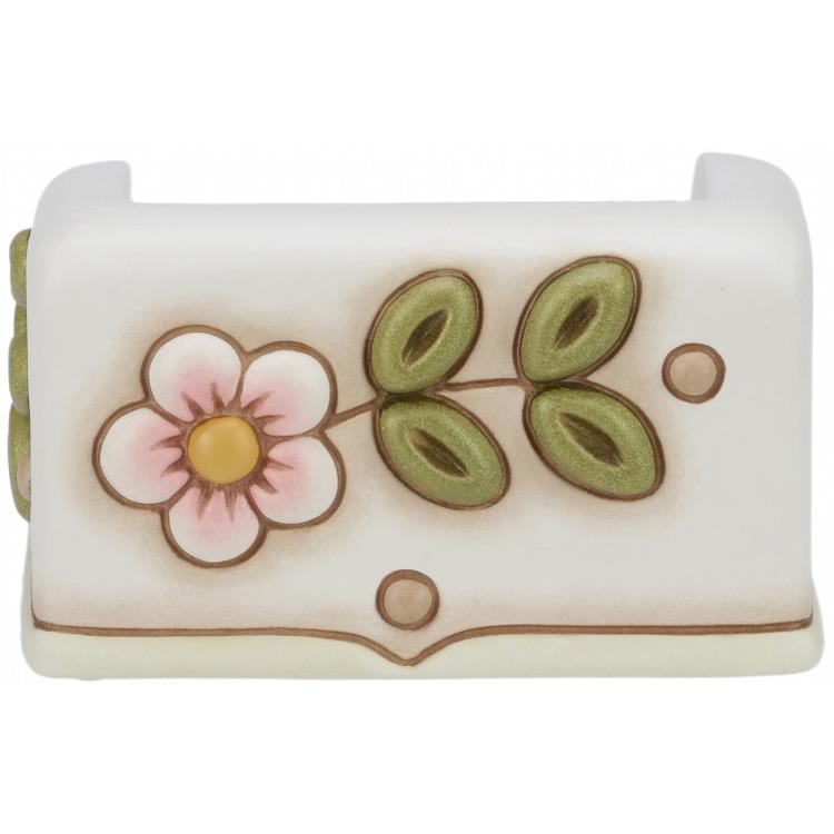 THUN - Porta Ovattine - Ceramica - Linea Elegance - 12,9x8,2x10,5 H Cm - 4