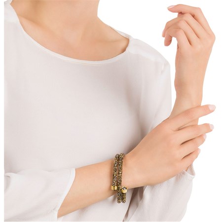 Bracciale Crystaldust Double Multicolore Oro in Boutique