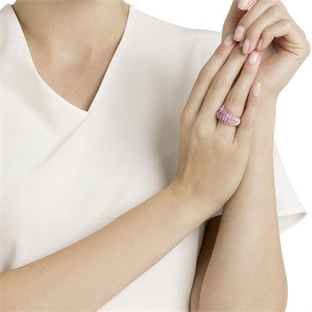 Anello Luxury Domed Rosa in Boutique