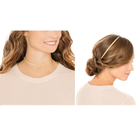 Girocollo CrystalDust Dorato in Boutique