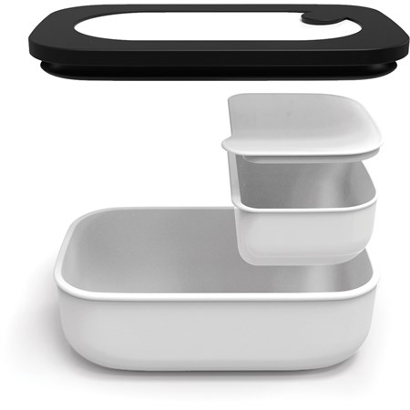Lunch Box Rettangolare Con Contenitore Bianco in Casa