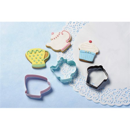 Set 3 tagliabiscotti A Tema Thè in Cucina