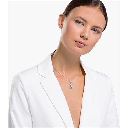 Collana Dazzling Swan Azzurro 125° Anniversario in Boutique