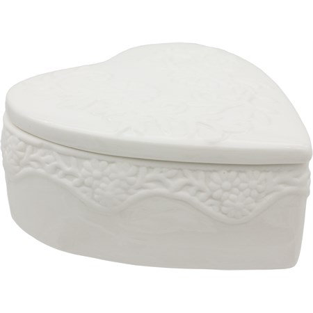 Scatola Cuore In Porcellana in Casa