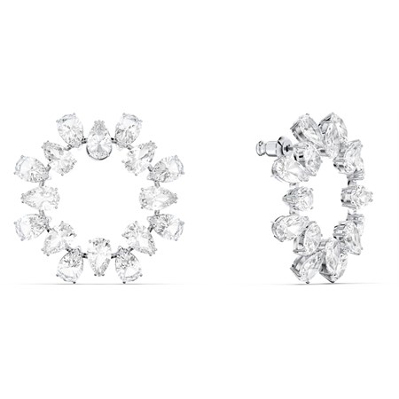 Orecchini Cerchio Millenia Bianco Placcato Rodio in Boutique