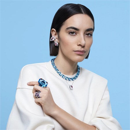 Orecchino A Clip Singolo Masmera Bianco Placcato Rodio in Boutique