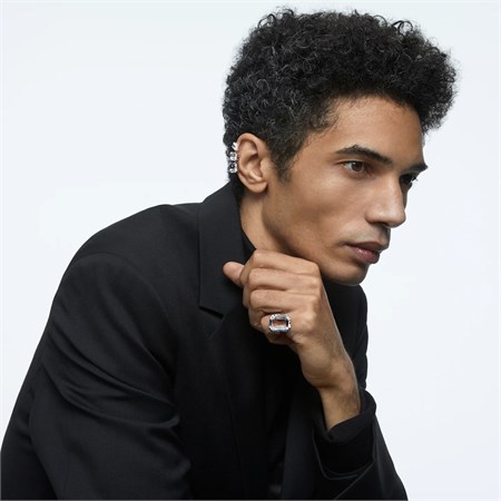 Anello Mesmera Cocktail Bianco Placcato Rodio in Boutique