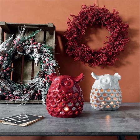 Lanterna Gufo Rosso  in Casa