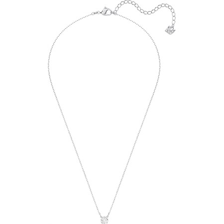 Collana Attract Round Bianco Placcato Rodio in Boutique