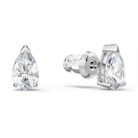 Orecchini Stud Attract Pear Bianco Placcato Rodio in Boutique