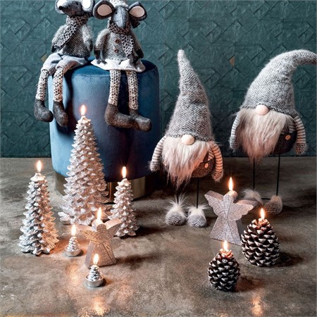 Candela ''albero'' grande argento 16 cm x H 31 cm in Casa