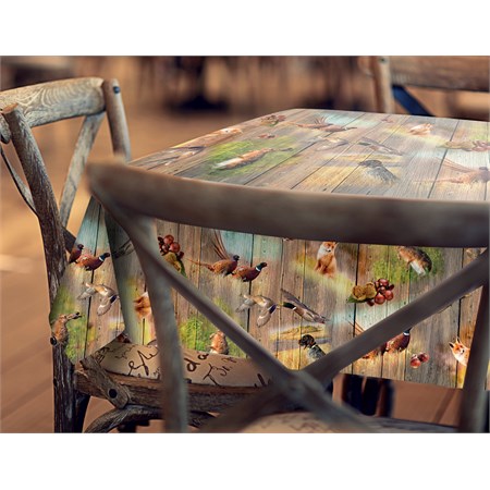 Tovaglia Plastificata Telata Cacciagione in Tavola