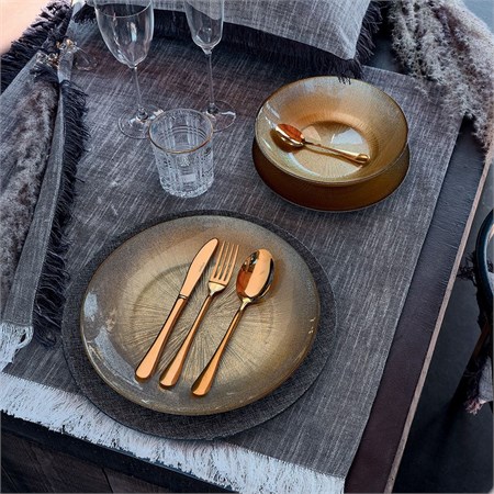 Tovaglia Rettangolare Volterra cm 150 x 300 Grigio in Tavola