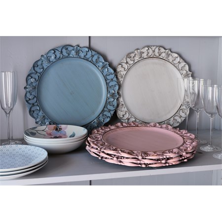 Sottopiatto Lirico Azzurro Cm 35 in Tavola