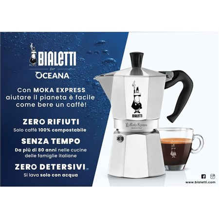 Moka Express 9 Tazze Per Oceana in Cucina