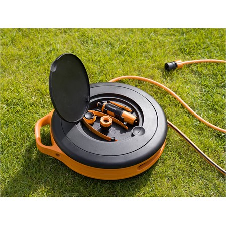 Kit Avvolgitubo con 15 Mt di Tubo S e Supporto Parete in Casa