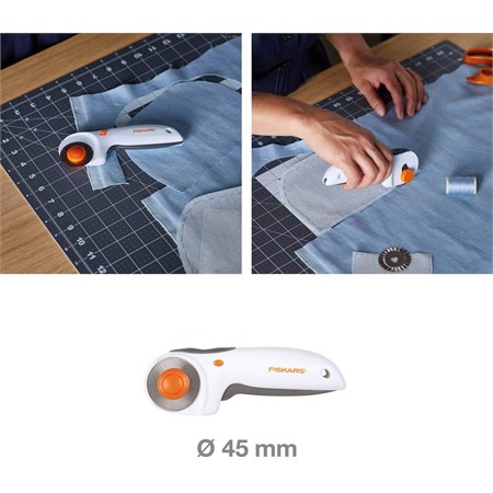 Taglierino Ergonomico Con Lama Rotante da 45 mm in Casa