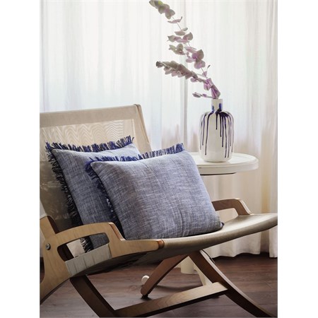 Cuscino Quadrato cm 45x45 Volterra Blu Mare in Casa