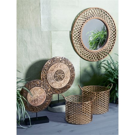 Scultura Rotonda Bicolore Vesta Cm 53 H in Casa